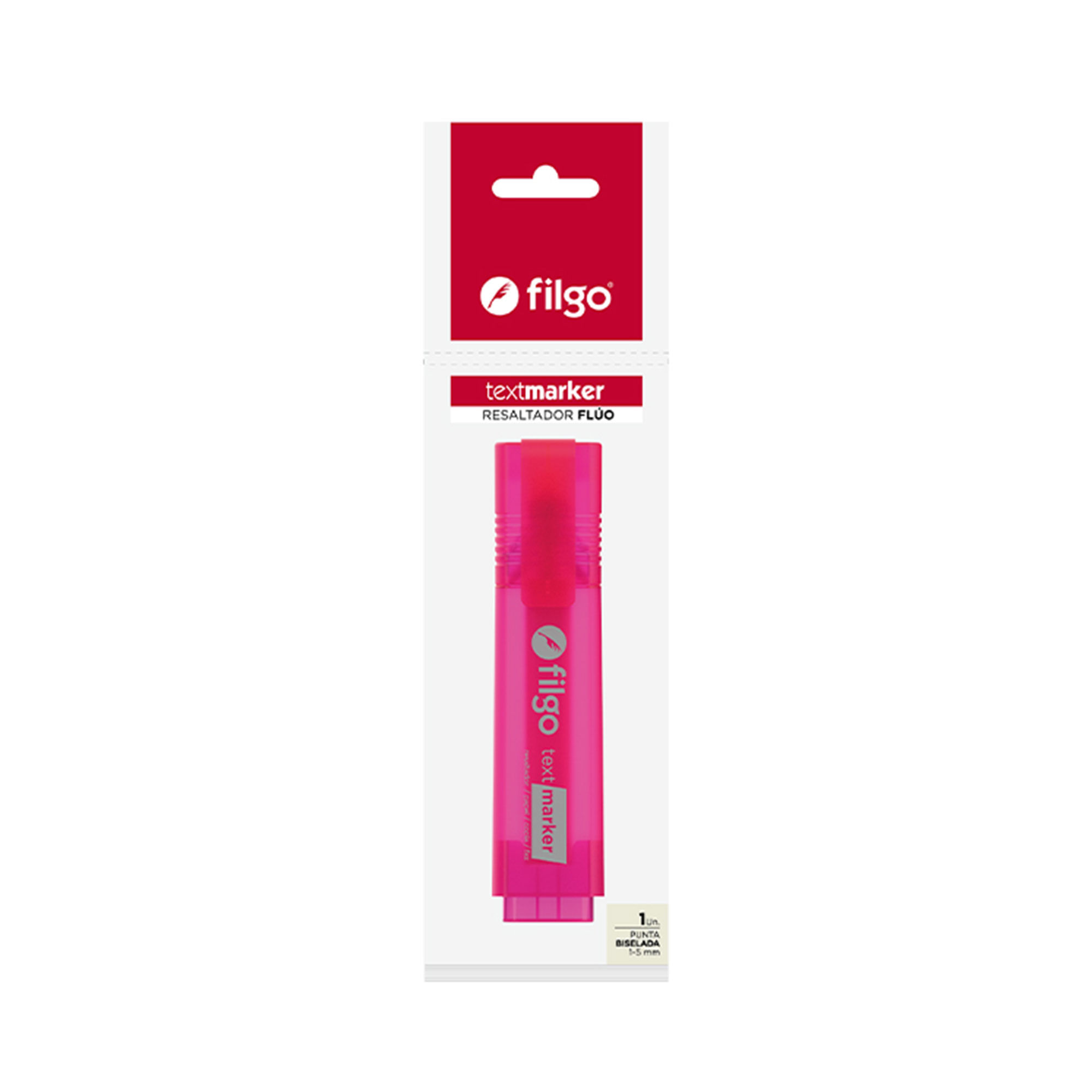 Resaltador Filgo rosa fluo 1 u.
