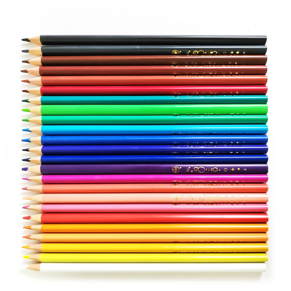 Lápices colores Carrefour x 24 uni