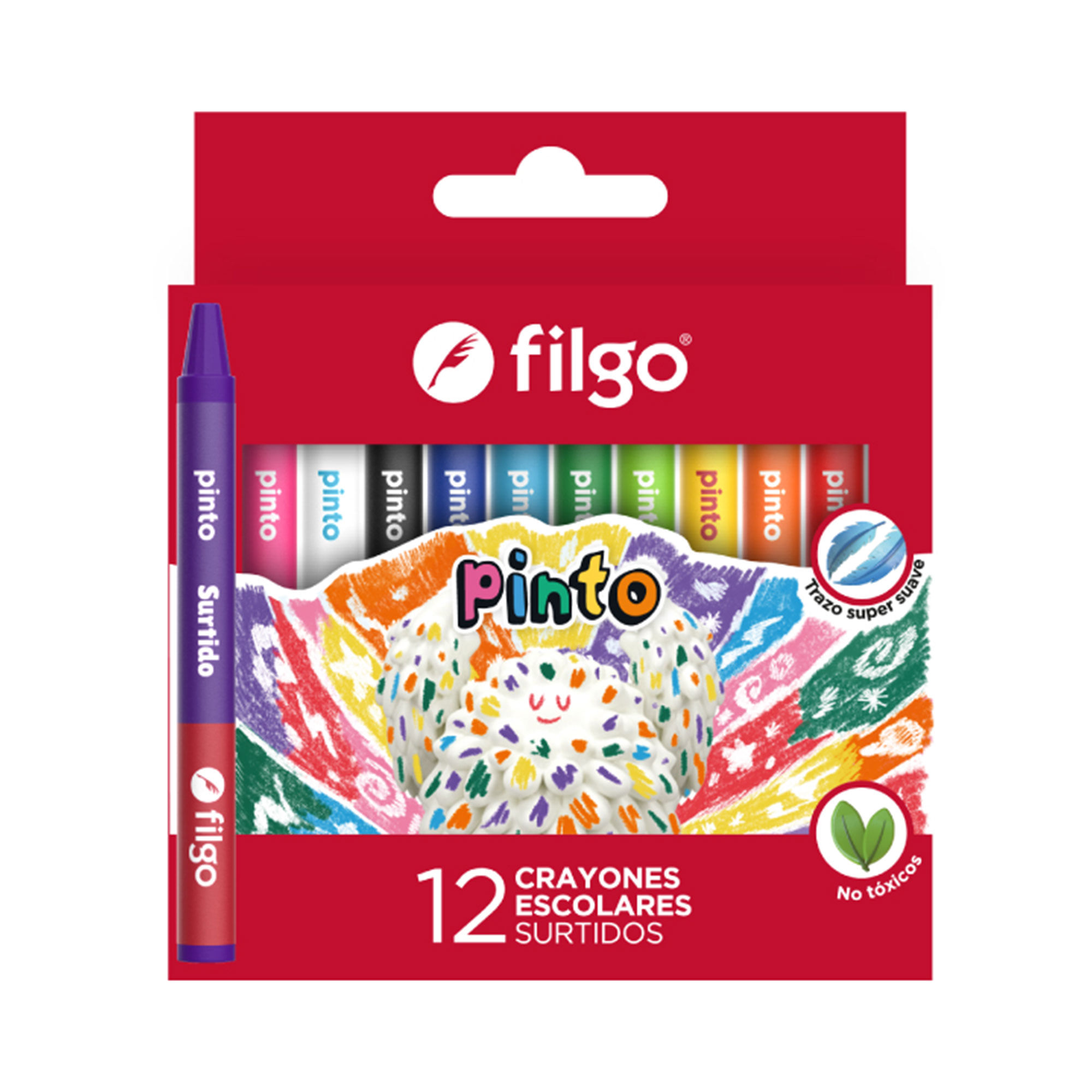 Set De 12 Crayones Filgo De Cera