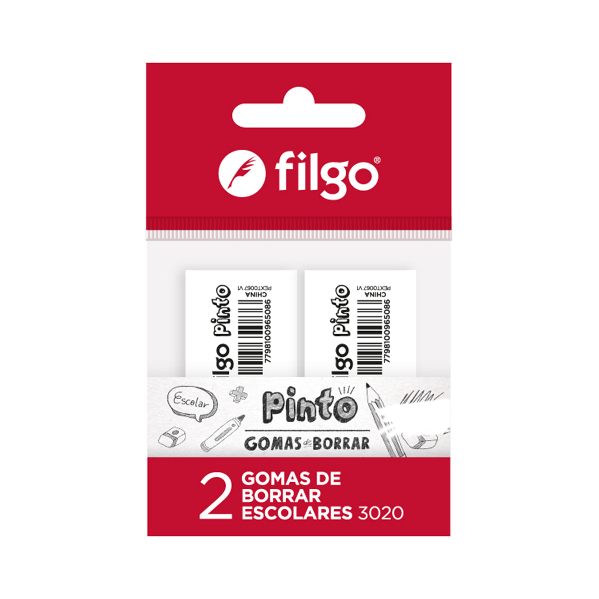 Goma de borrar Filgo pinto 3020 fpx2