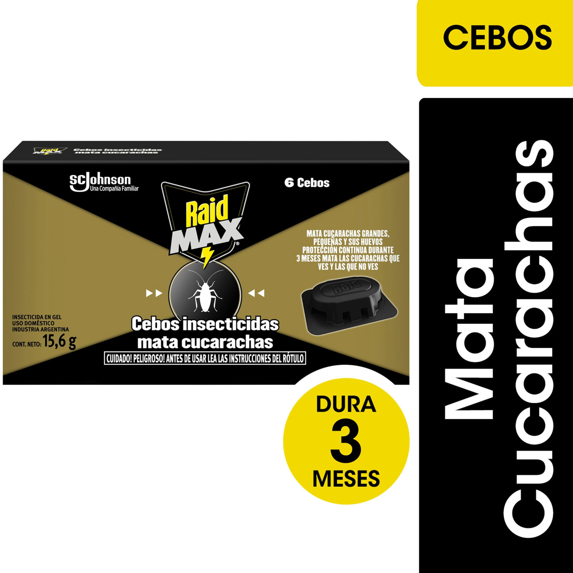 Cebos Raid Insecticidas Mata Cucarachas 6u