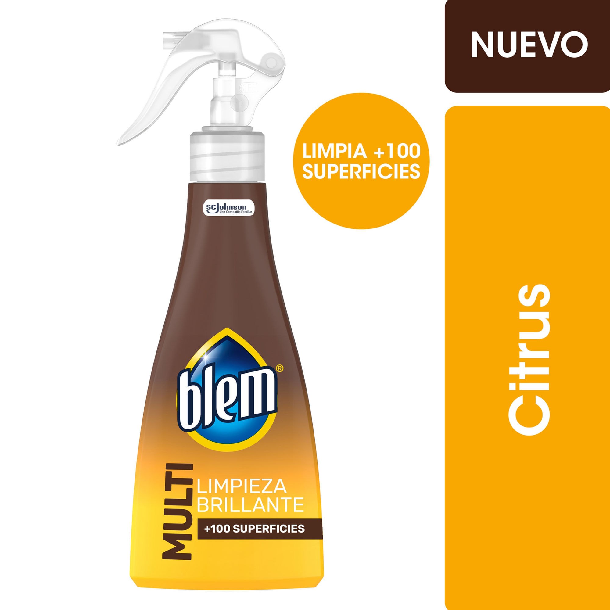 Limpiador Blem Multisuperficies Y Electrónicos Citrus 400 Ml