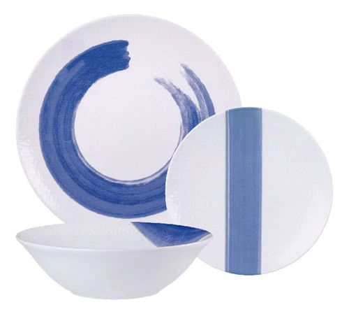 Juego De Platos Tramontina Porcelana 12 Piezas Vajilla