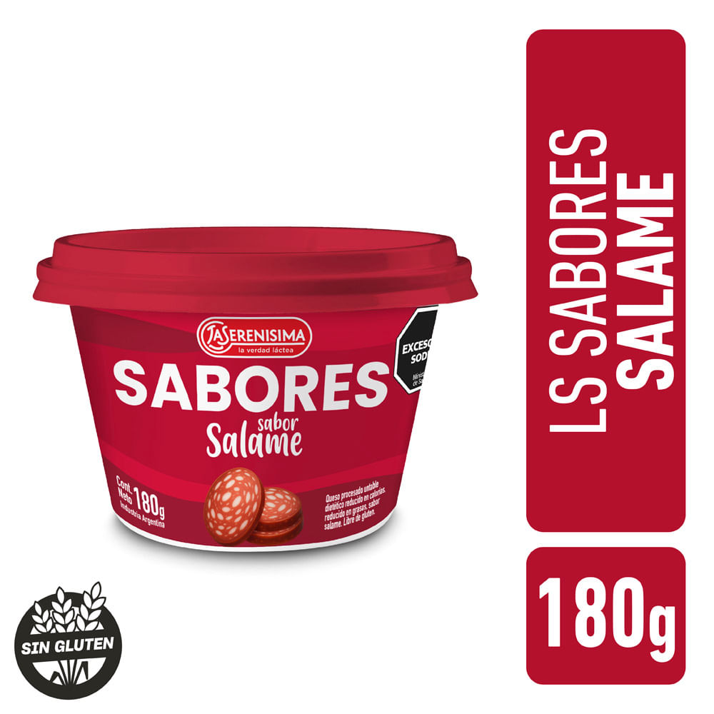 Queso Untable La Serenísima Sabor Salame 180 G