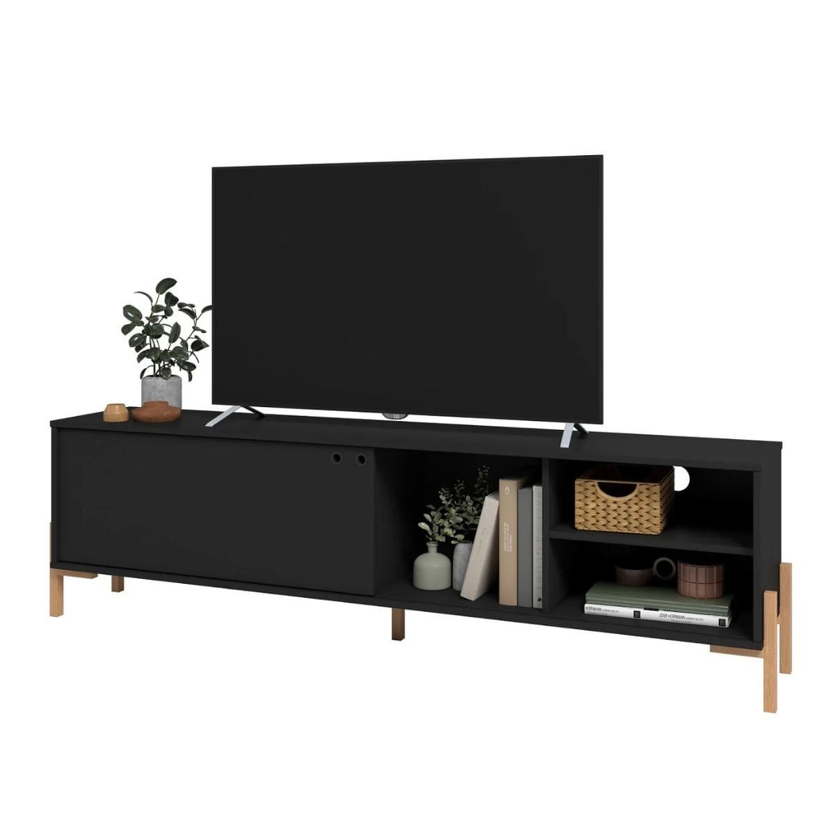 Rack Para Tv Molly Negro