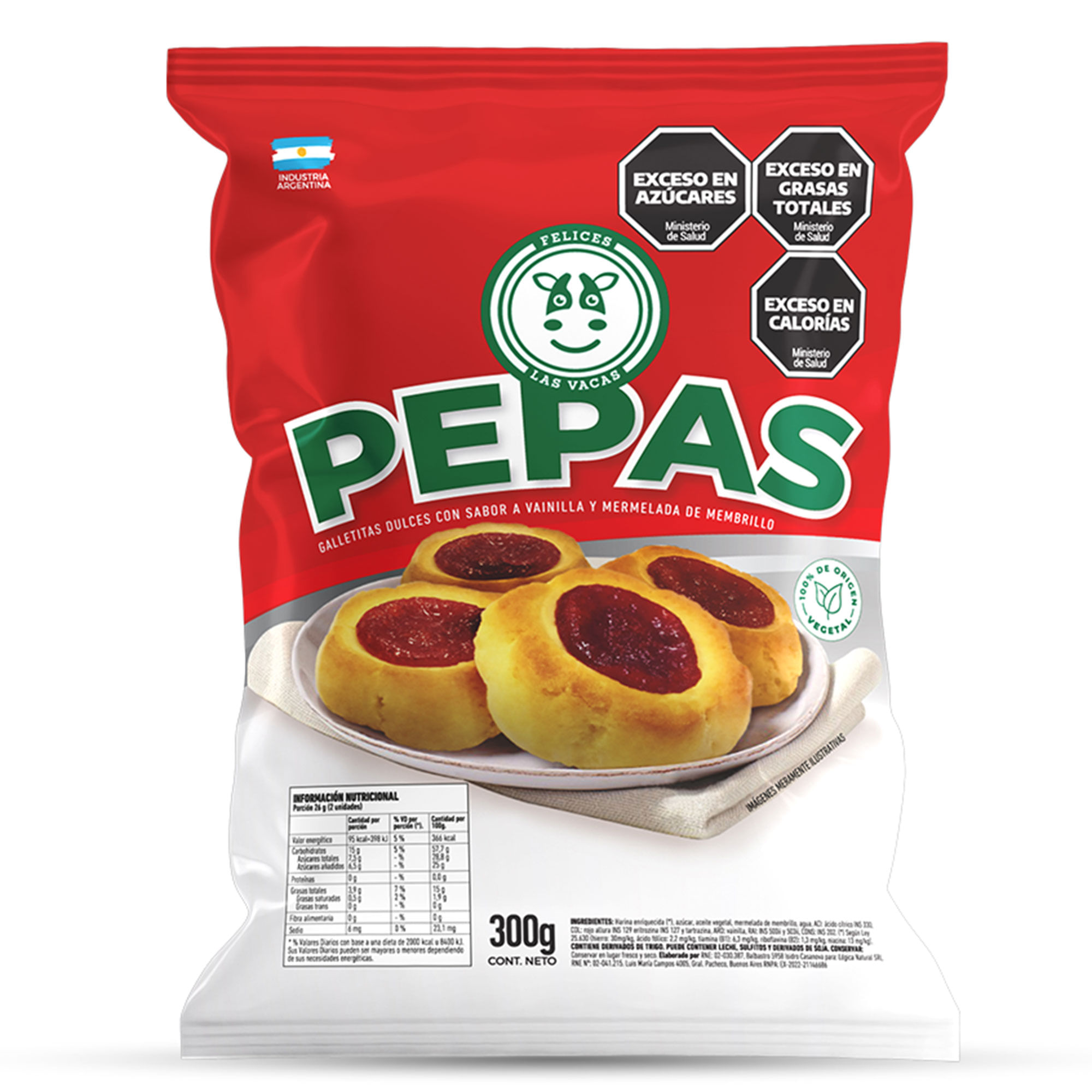Pepas de membirllo Felices las Vacas 300 grs