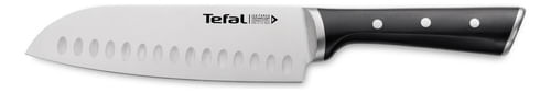 Cuchillo Santoku Tefal Ice Force 18cm Acero Inoxidable Negro