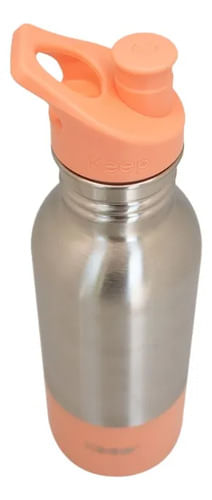 Botella Metalica 600 Ml Keep Rosa