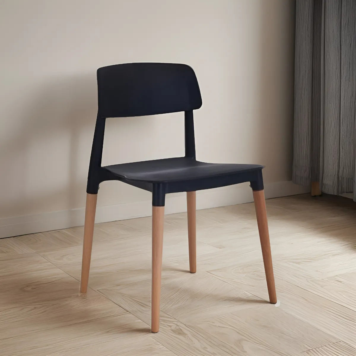 Sillón Silla Comedor Milan Quality Plastic Negro Milan