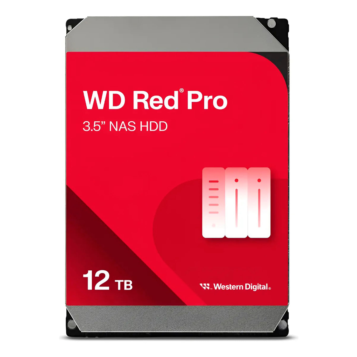 Disco Duro Western Digital Nas Red Pro 12tb 3.5” Sata 7200rpm Cmr 512mb Wd122kfbx
