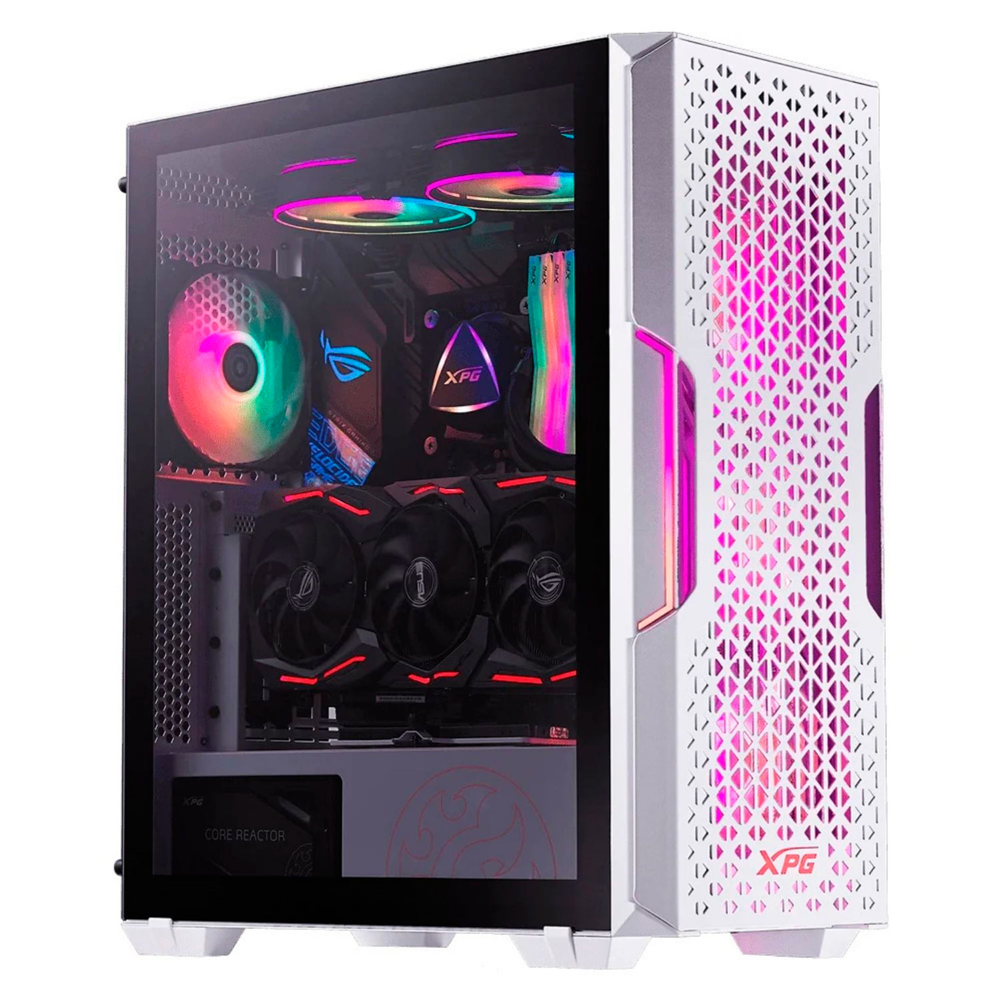 Gabinete XPG STARKER AIR BTF Blanco E-ATX con Vidrio Templado y ARGB