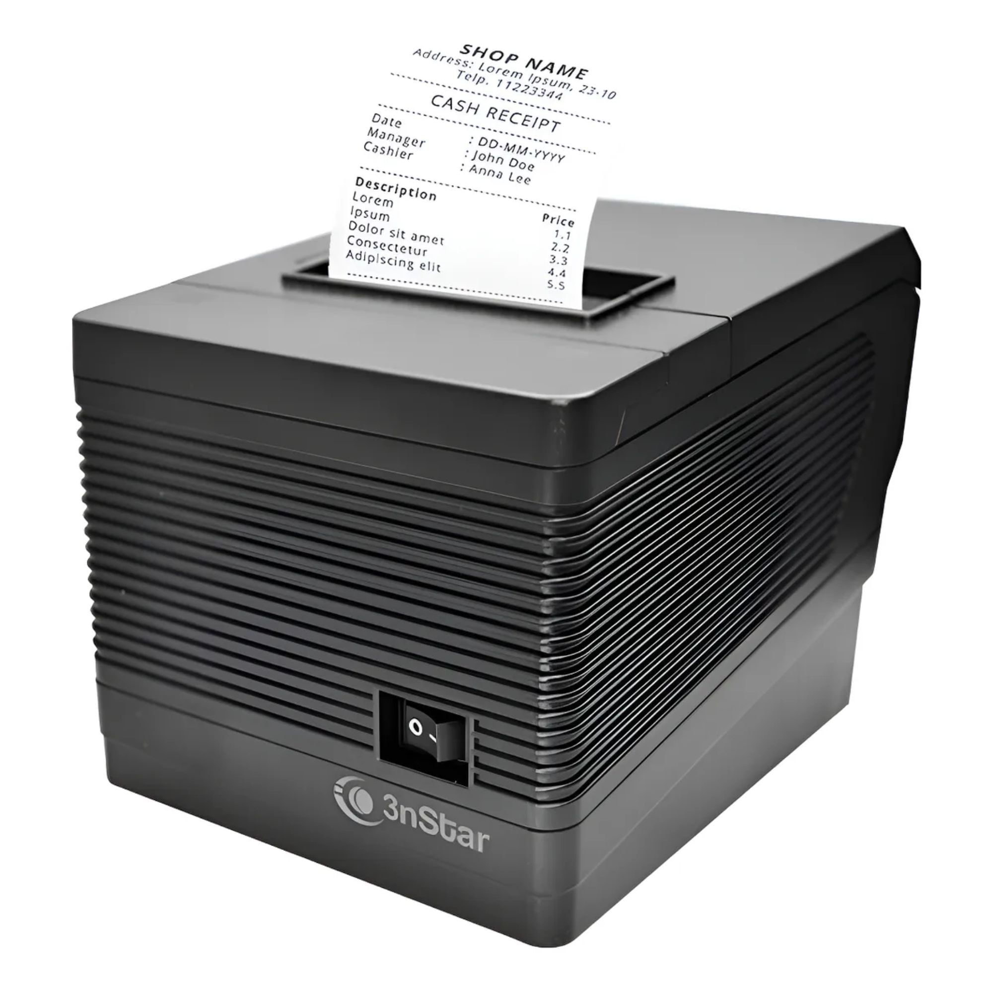 Impresora Termica 3nstar LAN+USB+Serial 80mm Negro