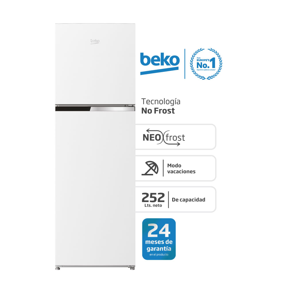 Heladera Beko No Frost 252l Blanco