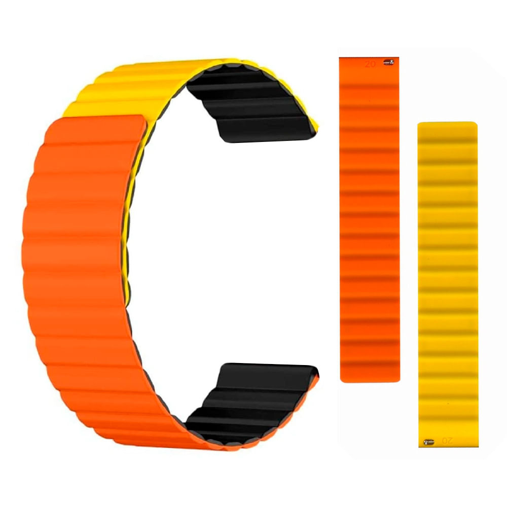 Malla Banda MagnéTica De Reloj Kieslect Amarillo Y Naranja