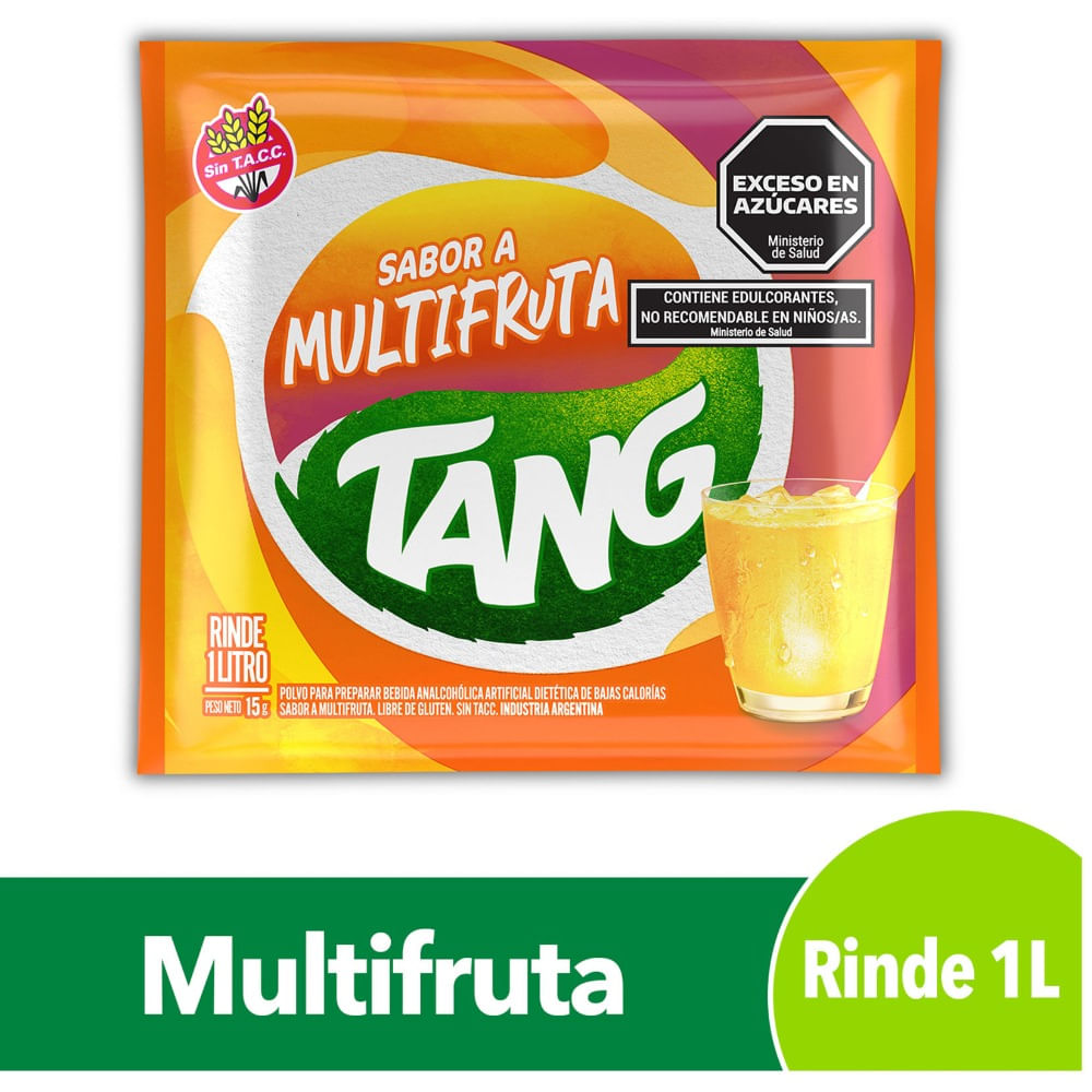 Jugo en polvo Tang multifruta 15 g.