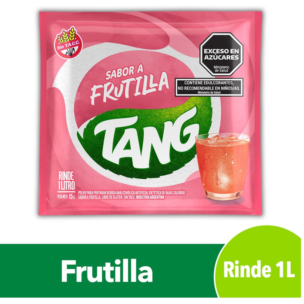 Jugo en polvo Tang frutilla 15 g.