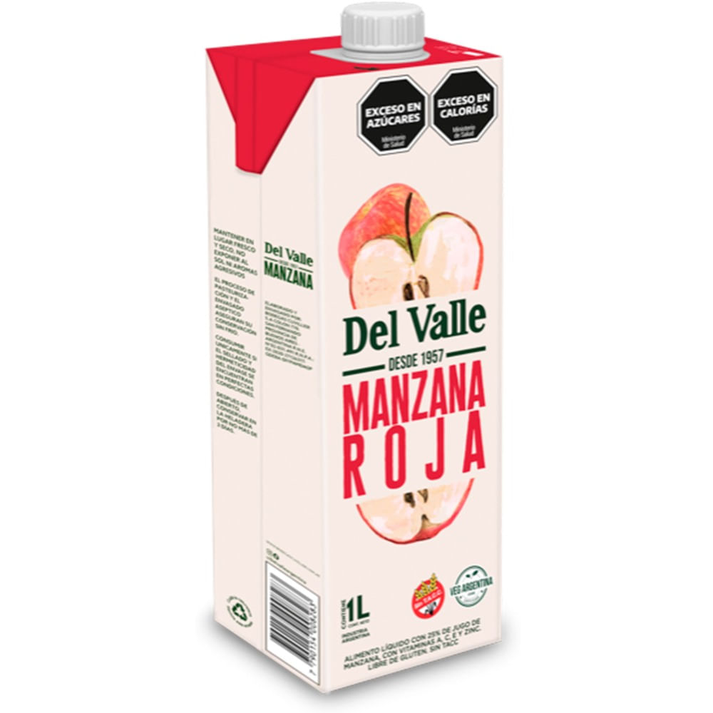 Jugo Manzana Del Valle 1000 Cc