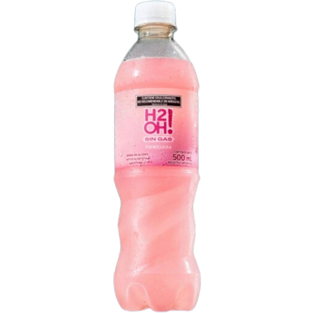 Agua Saborizada Sin Gas H2oh Sabor Pomelo 500 Ml