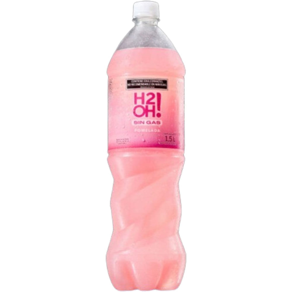 Agua Saborizada Sin Gas H2oh Sabor Pomelo 1,5 L