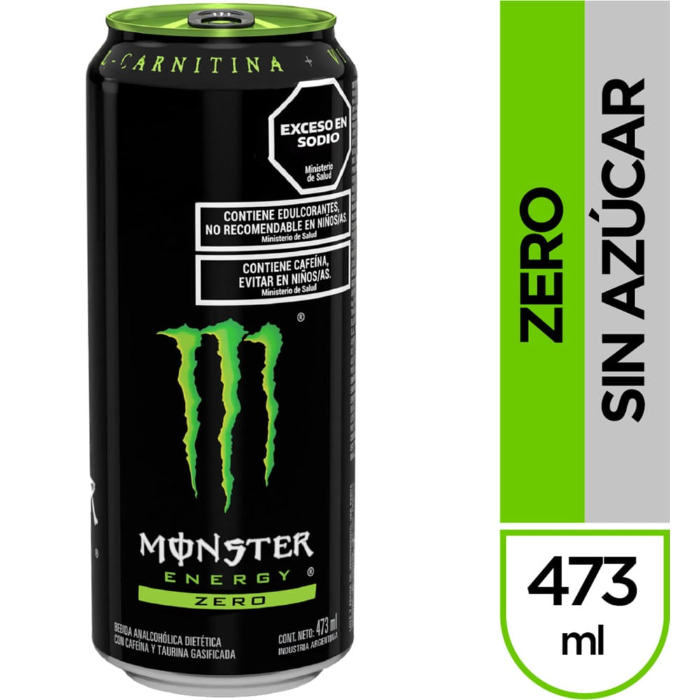 Bebida Energizante Monster Zero 473 Ml