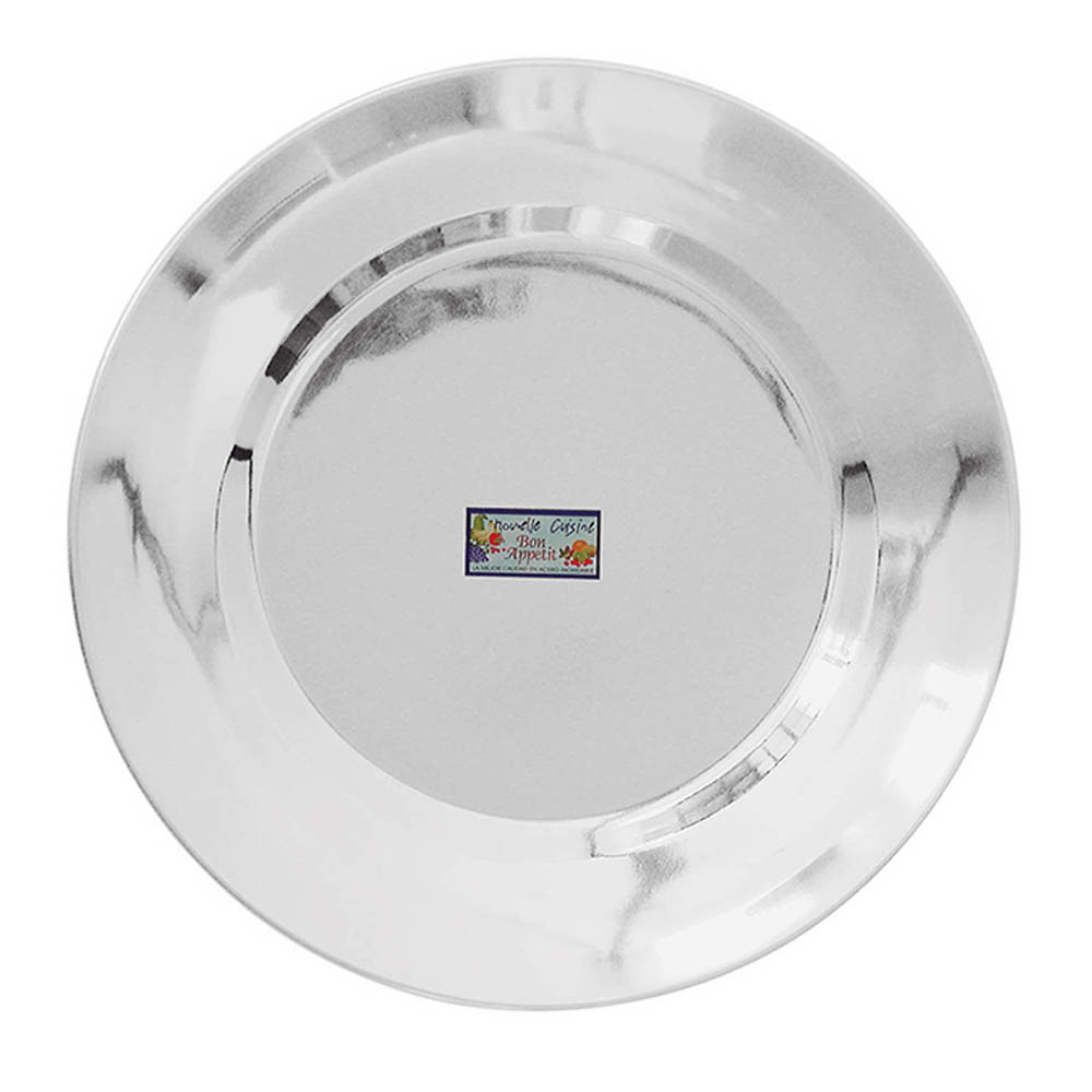 Plato Playo De Acero Inoxidable 21 CM
