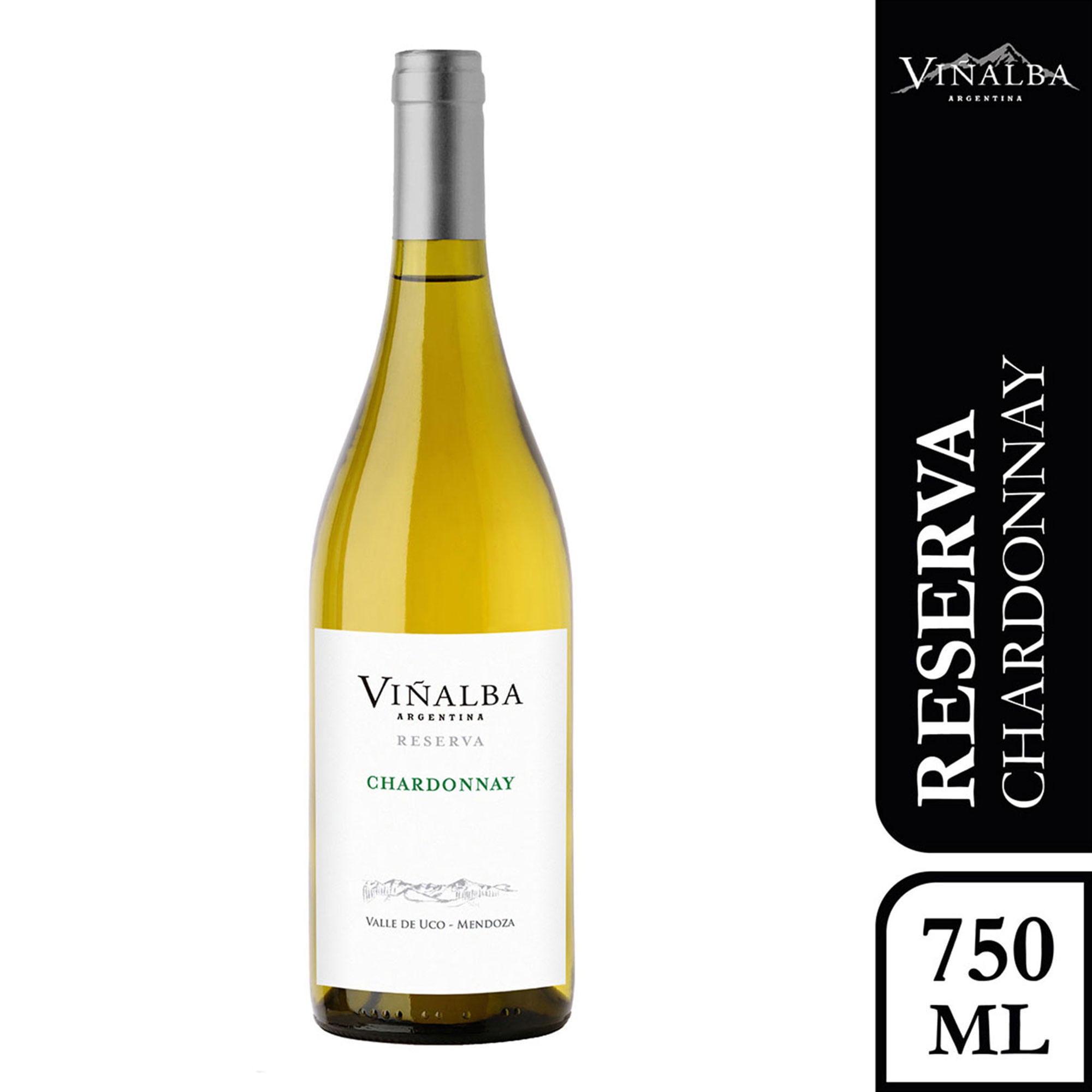 Vino blanco Chardonnay Viñalba reserva 750 ml