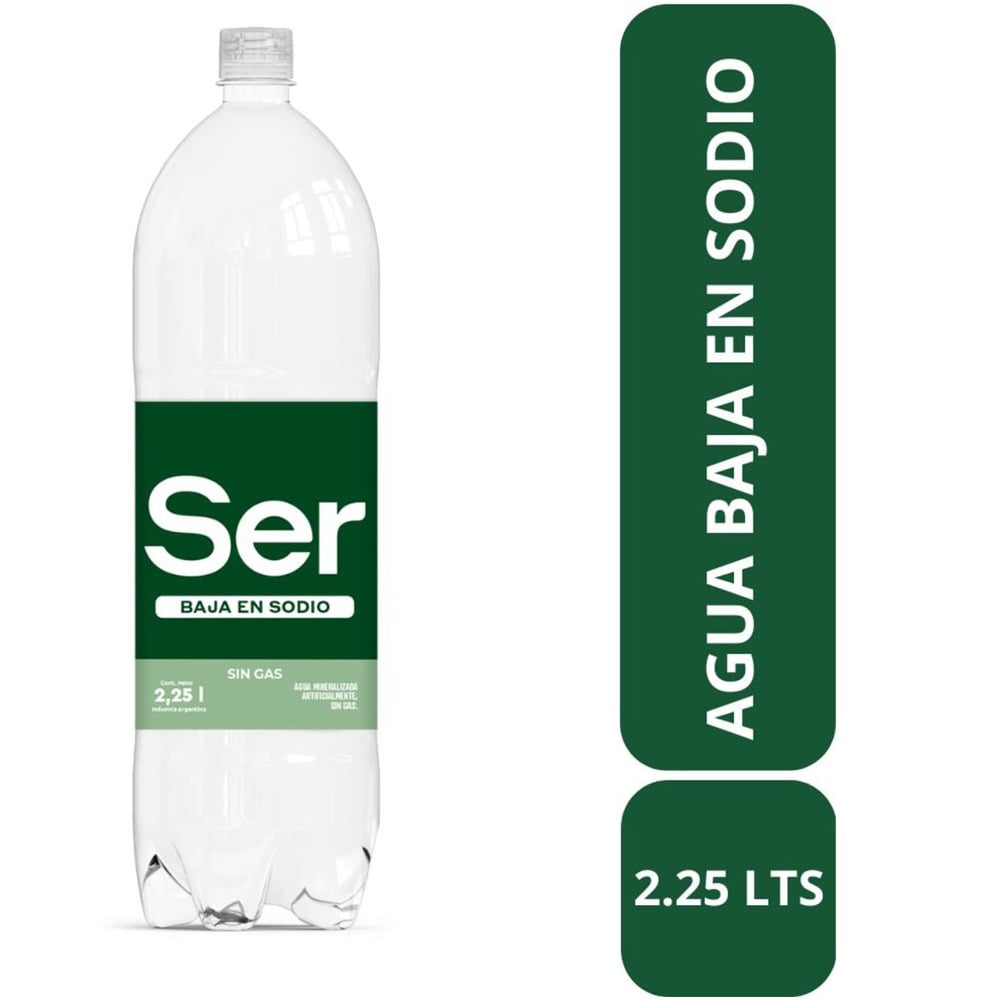 Agua Ser Baja En Sodio 2.25 L
