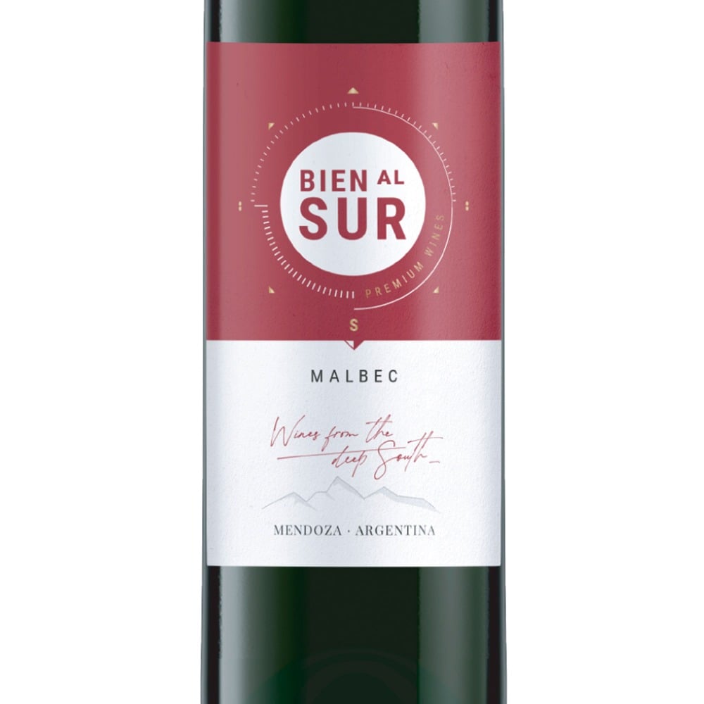 Vino tinto malbec daily Bien al Sur botella 750 ml