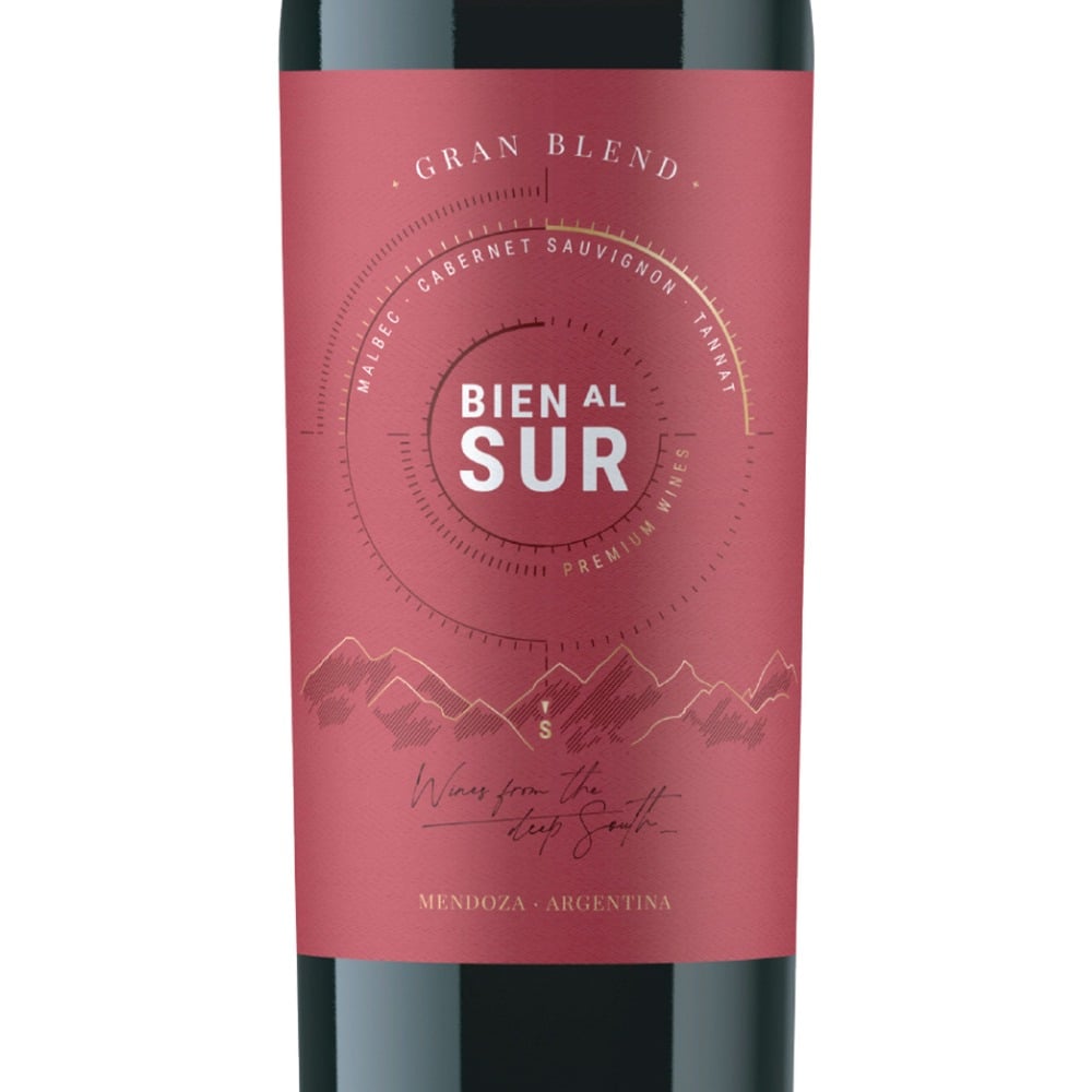 Vino tinto grsan blend Bien al Sur botella 750 ml