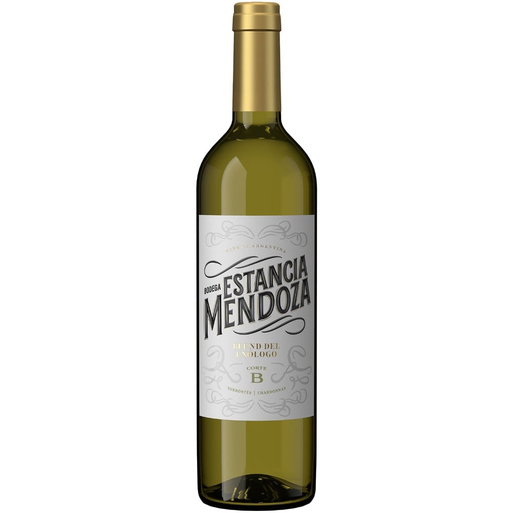 Vino blanco torrontés chardonnay Estancia Mendoza 750 cc.