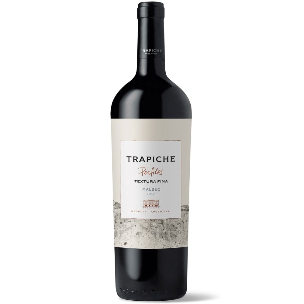 Vino tinto Malbec textura fina Perfiles en botella 750 ml