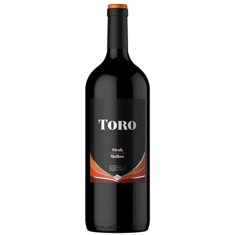 Vino tinto malbec Toro Viejo en botella 1125 cc.