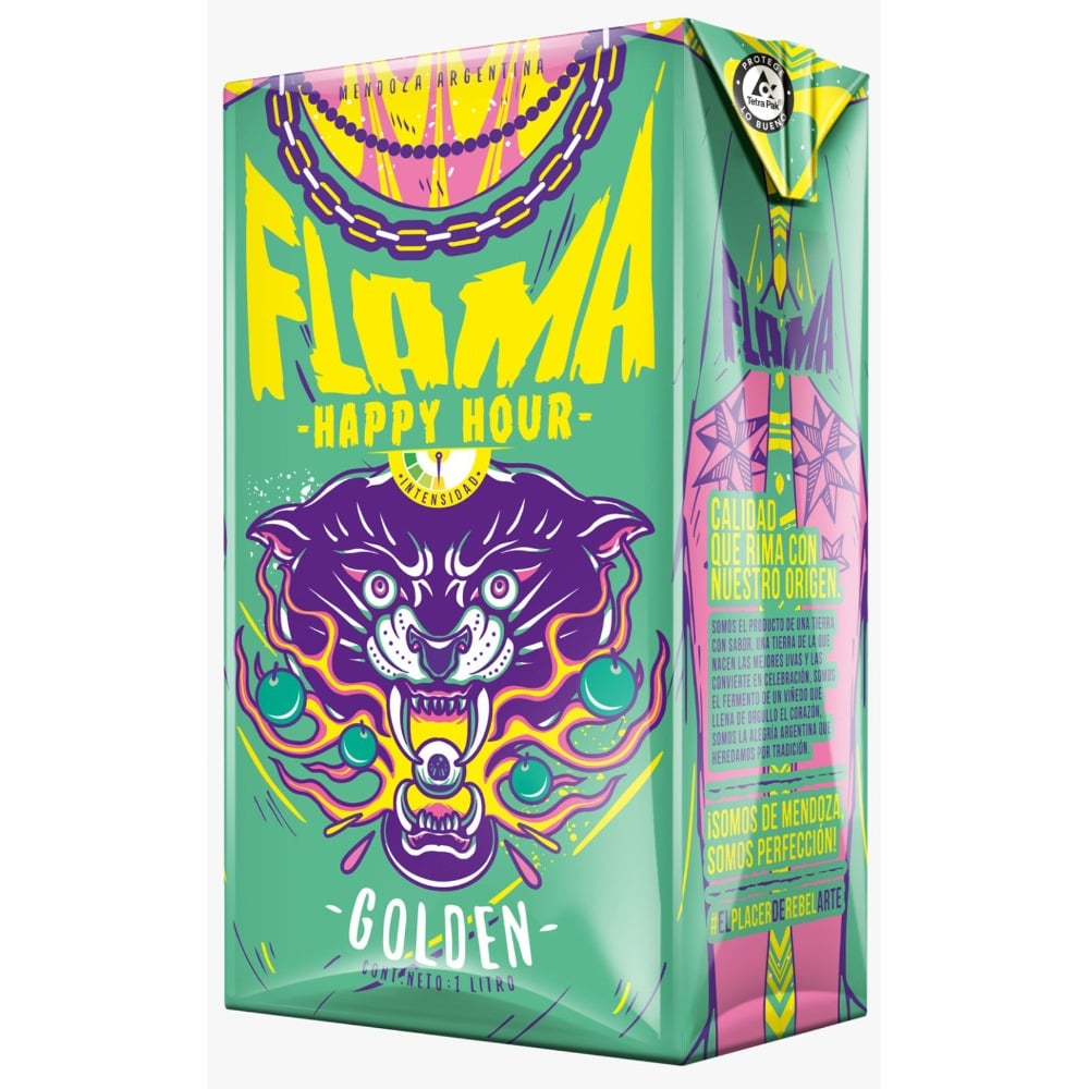 Vino blanco Flama Happy Hour blick 1 lt