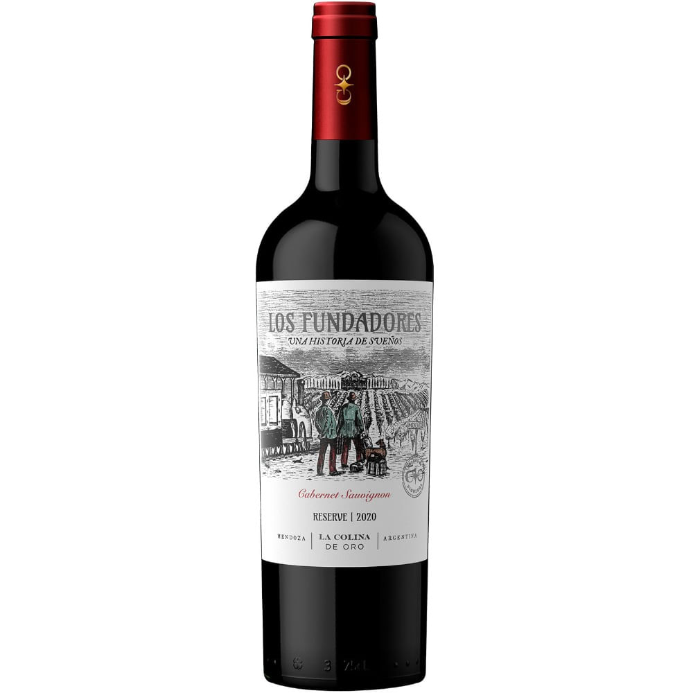 Vino tinto Cabernet Sauvignon Los Fundadores 750 ml