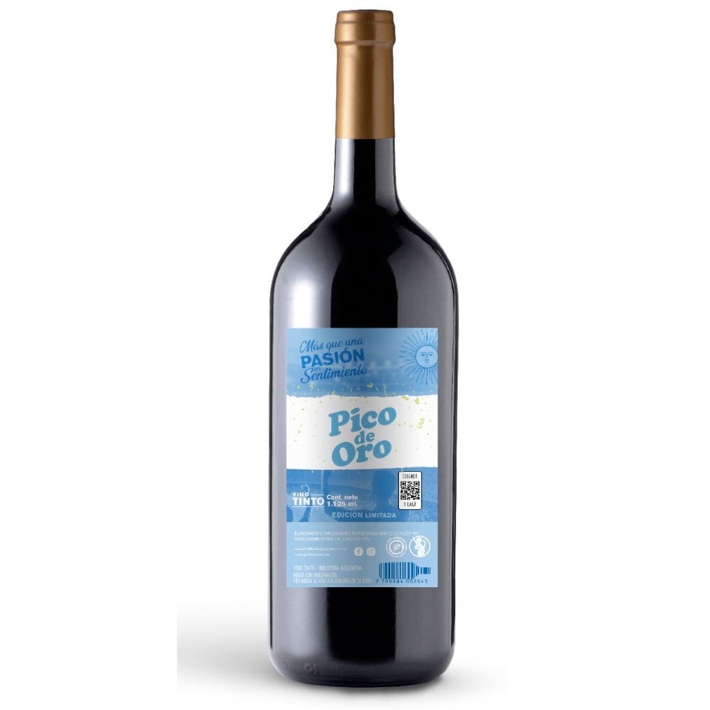 Vino tinto Clásico Pico de Oro en botelaa 1.125 lts