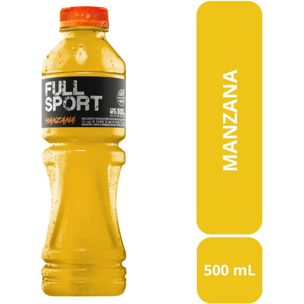 Bebida Isotónica Full Sport Manzana 500 Ml