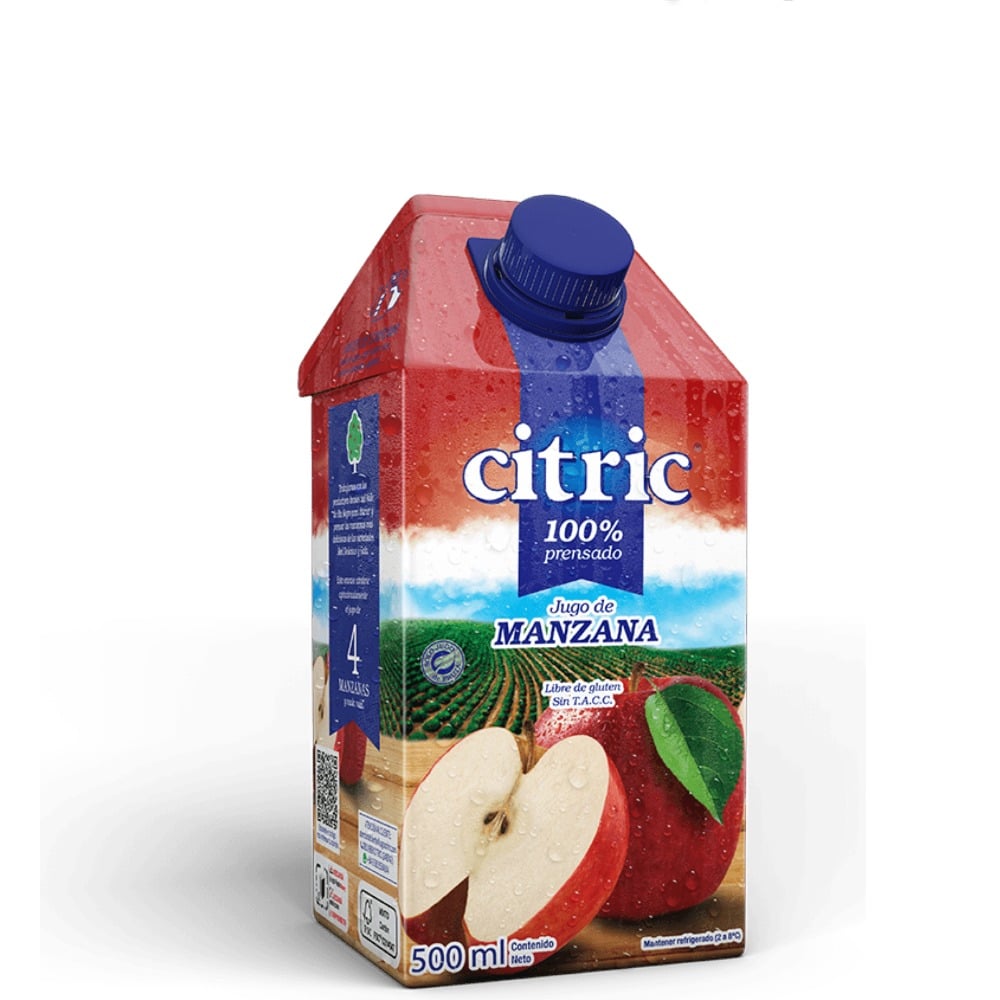 Jugo Citric de manzana tetra 500 cc