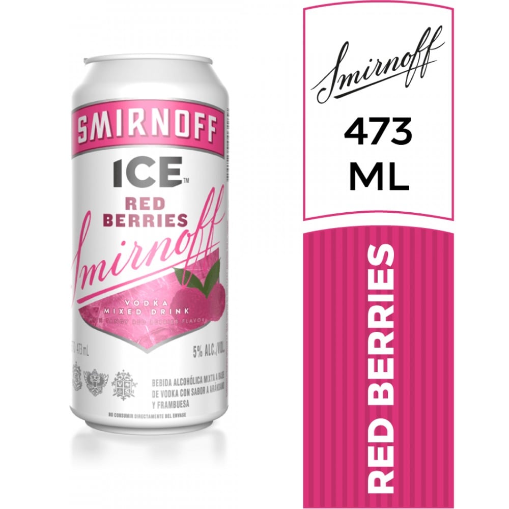 Aperitivo Smirnoff Ice Red Berries En Lata 473 Ml