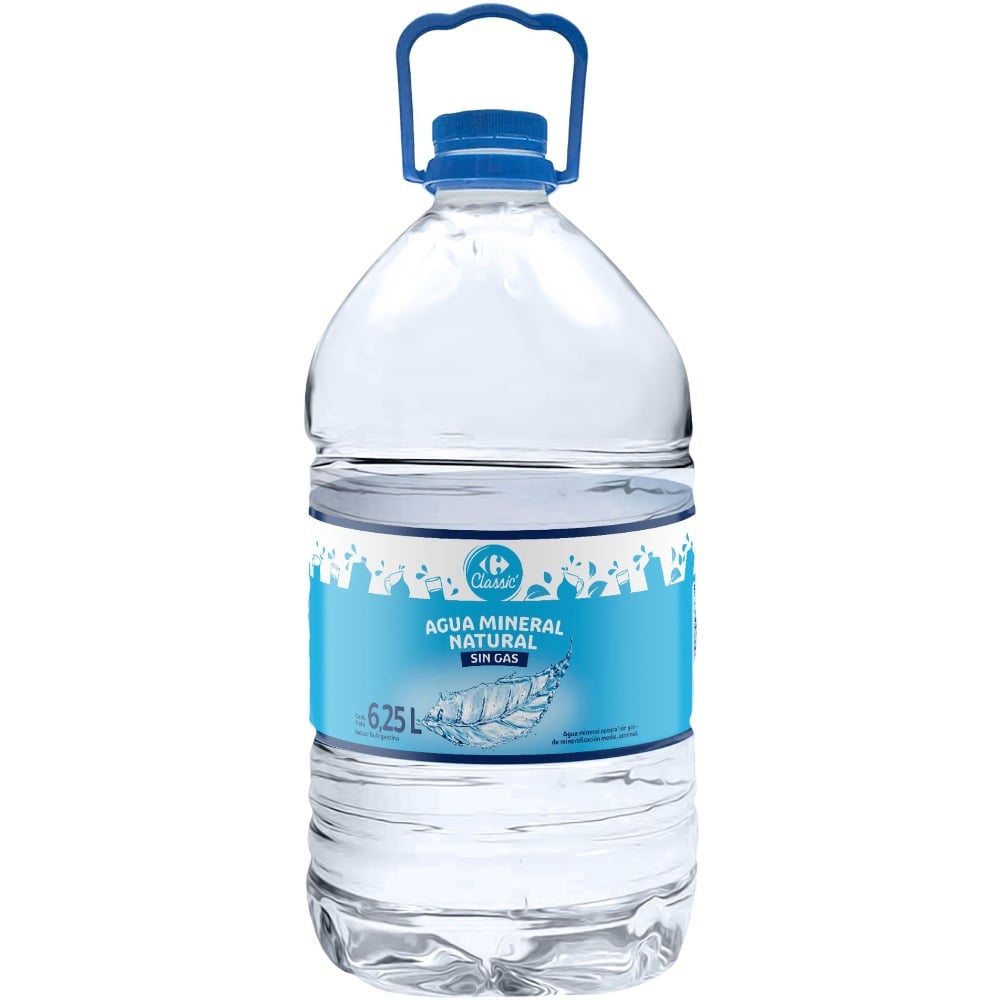 Agua mineral Carrefour bidón 6,25 lts