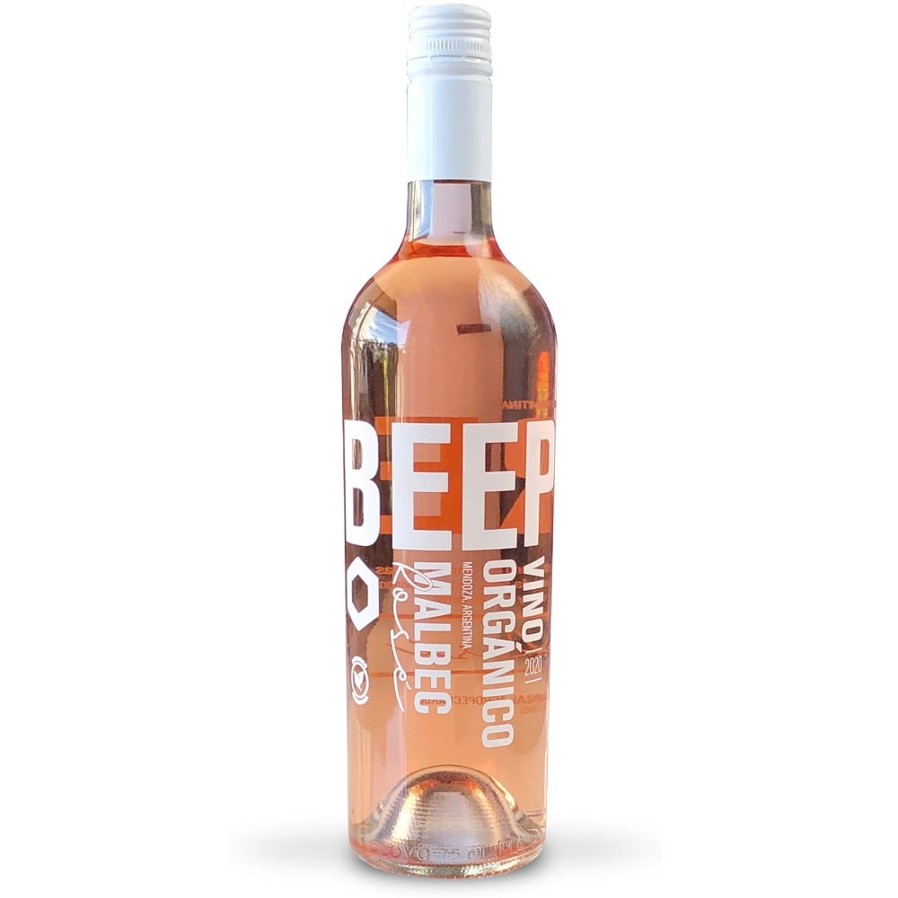 Vino orgánico Malbec Rosé Beepure 750 ml