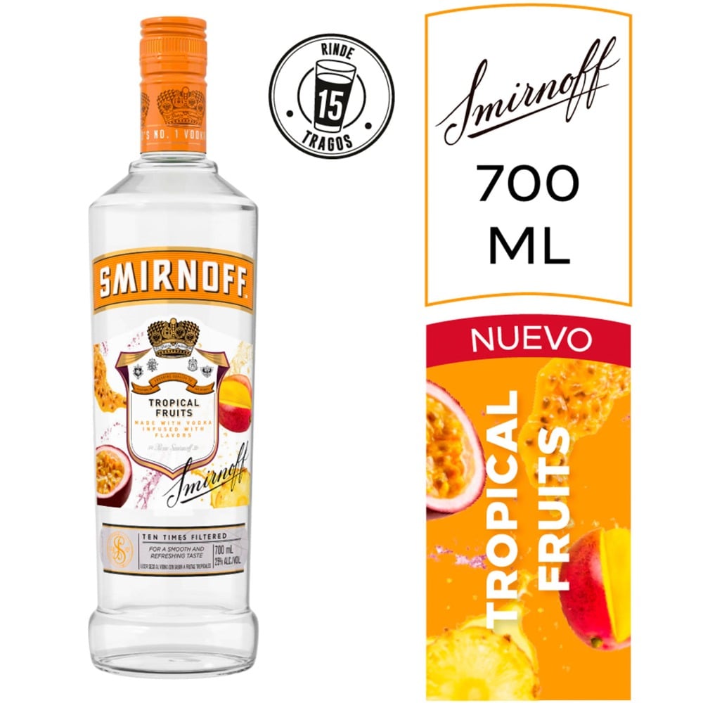 Vodka Smirnoff Tropical Fruits 700ml