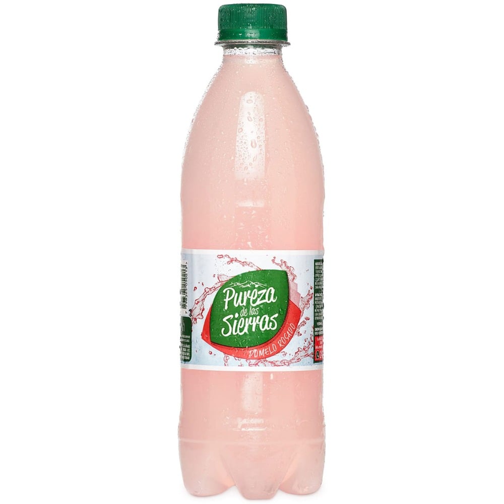 Agua saborizada sin gas Pureza de las Sierras de pomelo rosado 500 cc.