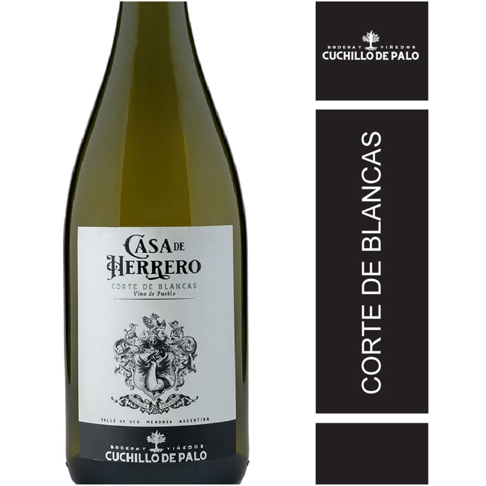 Vino blanco cortes de blancas Casa de Herrero 750 ml