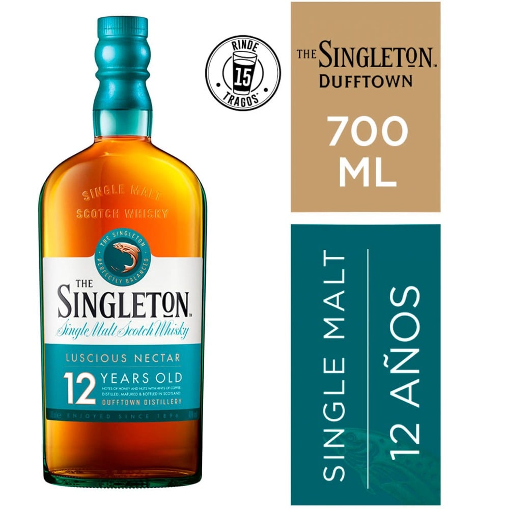 Whisky Singleton 12 Años 750cc