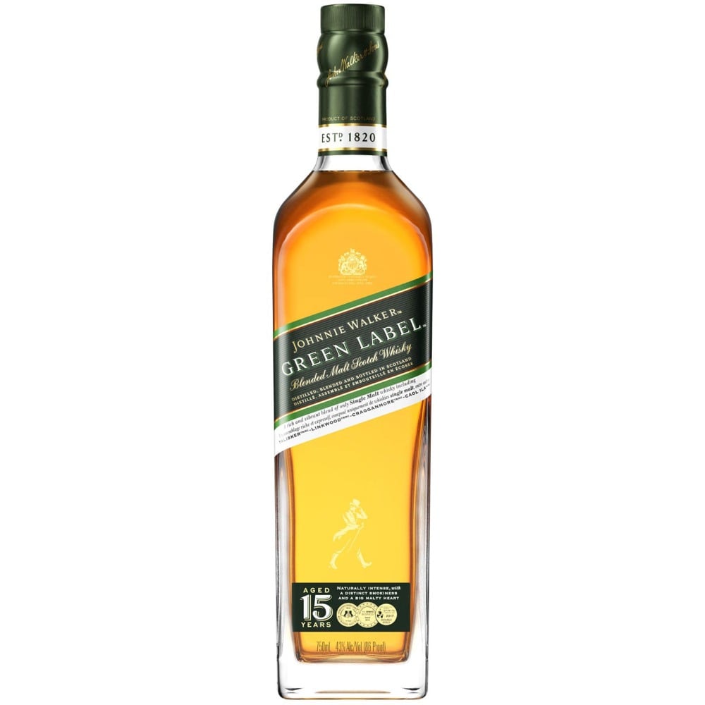 Whisky importado Johnnie Walker Green Label 750 ml