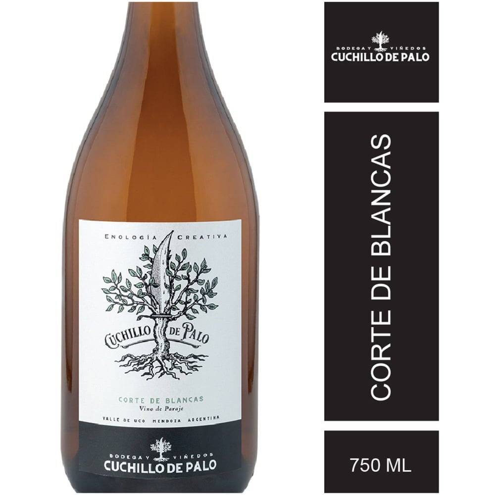 Vino blanco corte de blancas Cuchillo de Palo 750 ml