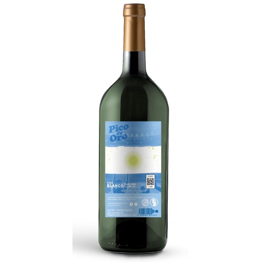 Vino blanco clásico Pico de Oro 1,125 lts