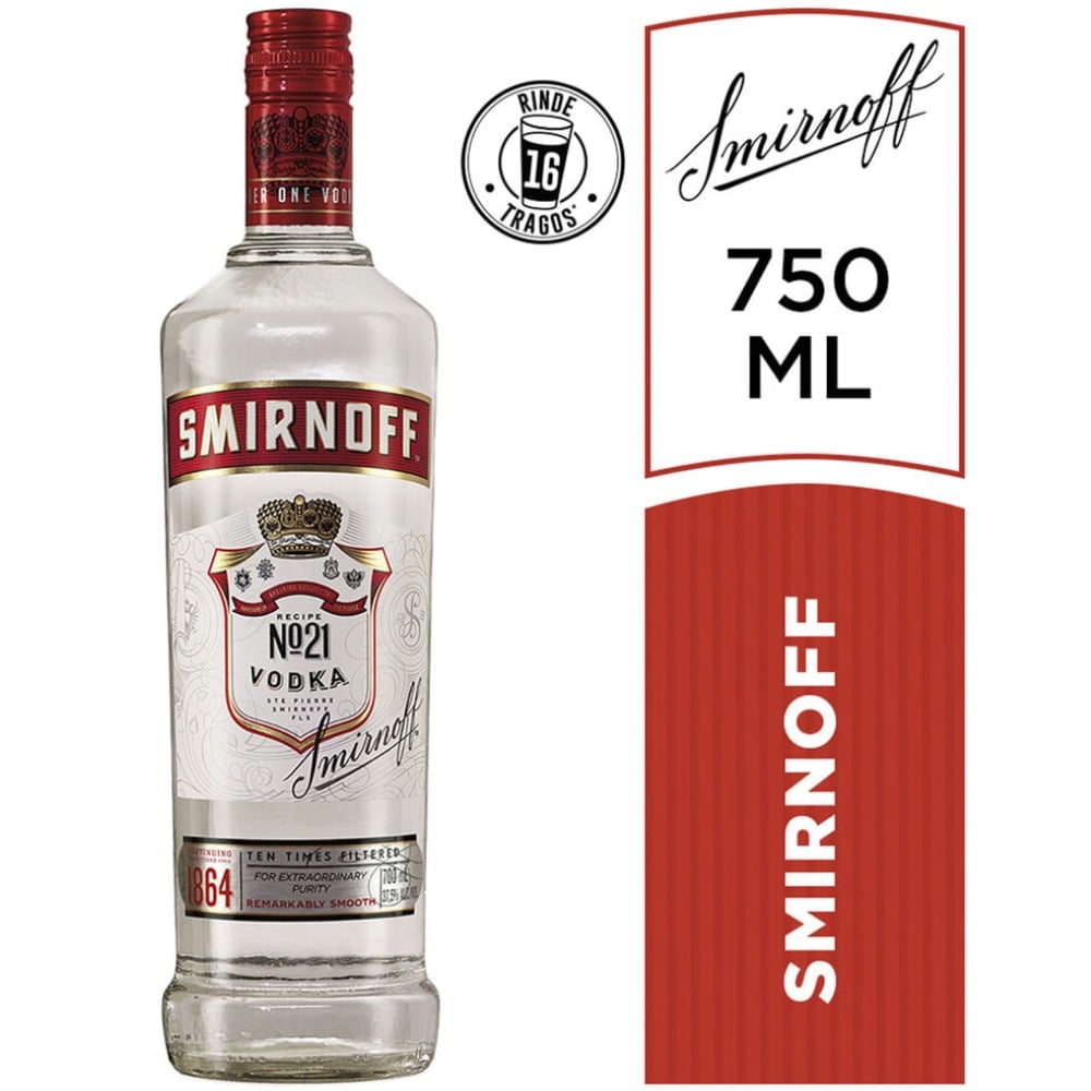 Vodka Smirnoff 700 cc.