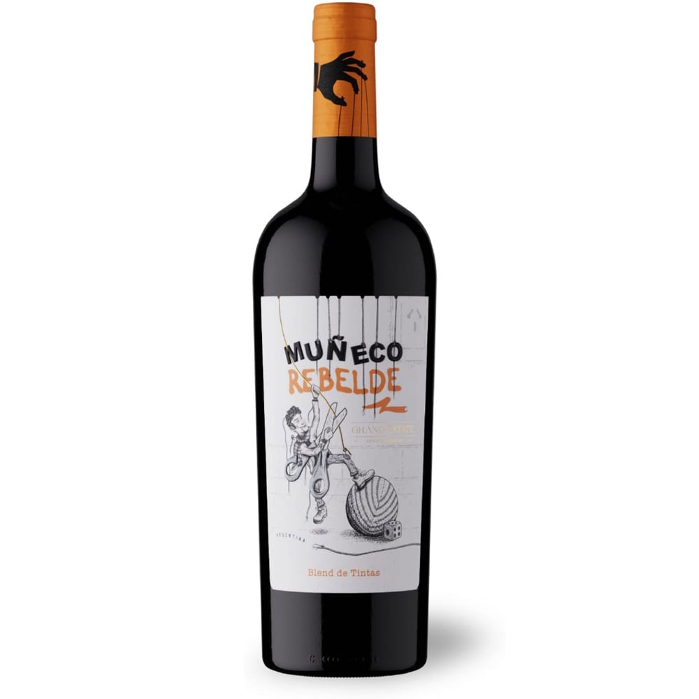 Vino tinto blend de tintas Muñeco rebelde 750 cc.