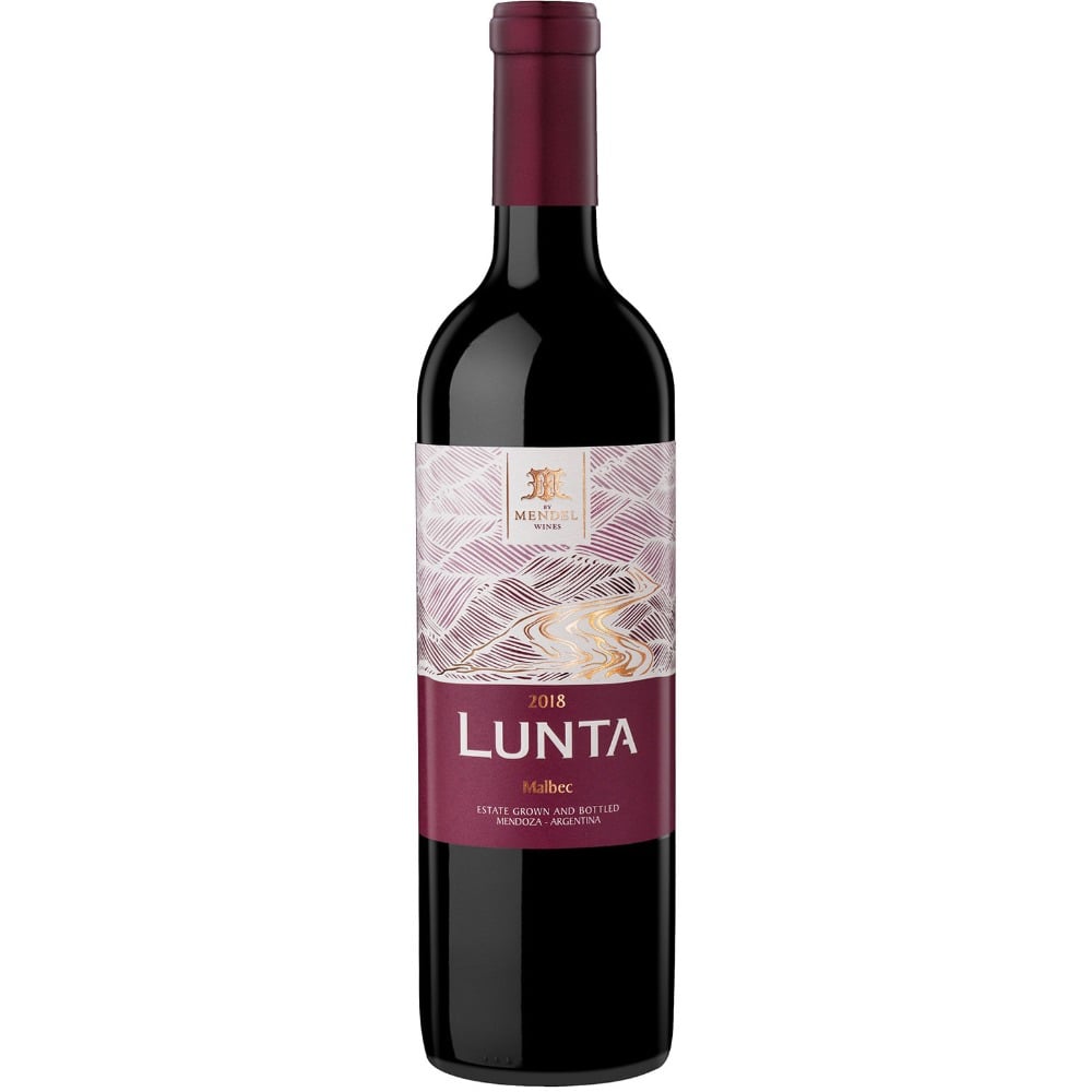 Vino tinto Malbec Lunta en botella 750 ml